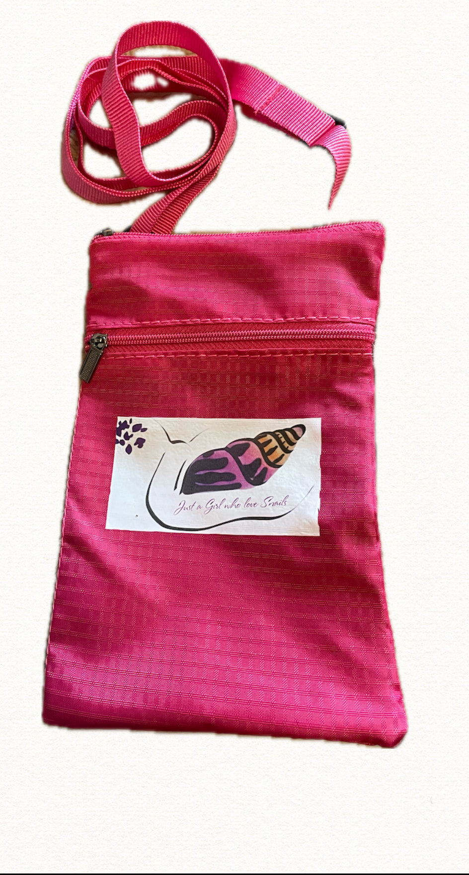 Mini Sac à Bandoulière "Just a Girl who love Snail"