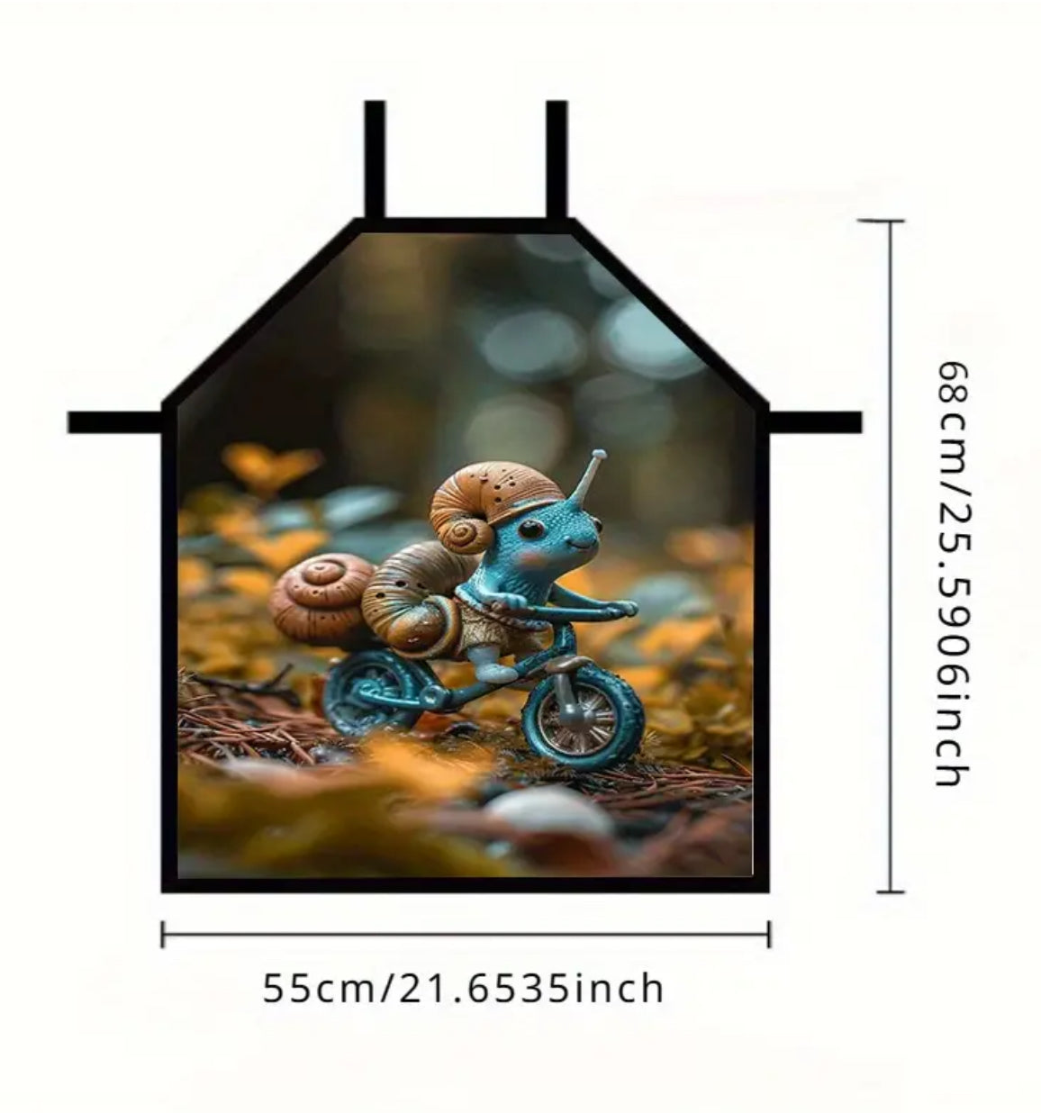 tablier de cuisine motif escargot