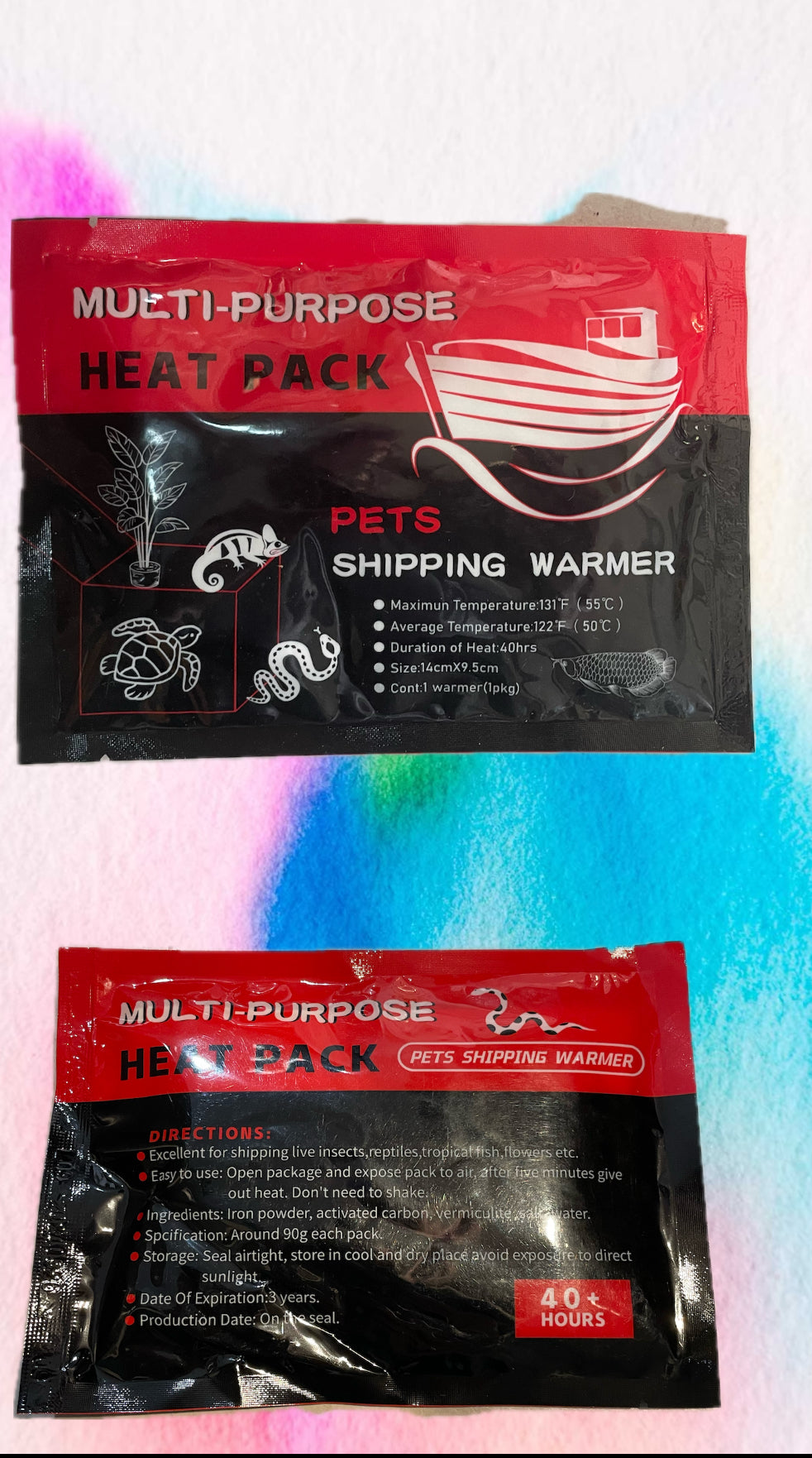 chaufferette pour transport animalier 40 H ou 72 H