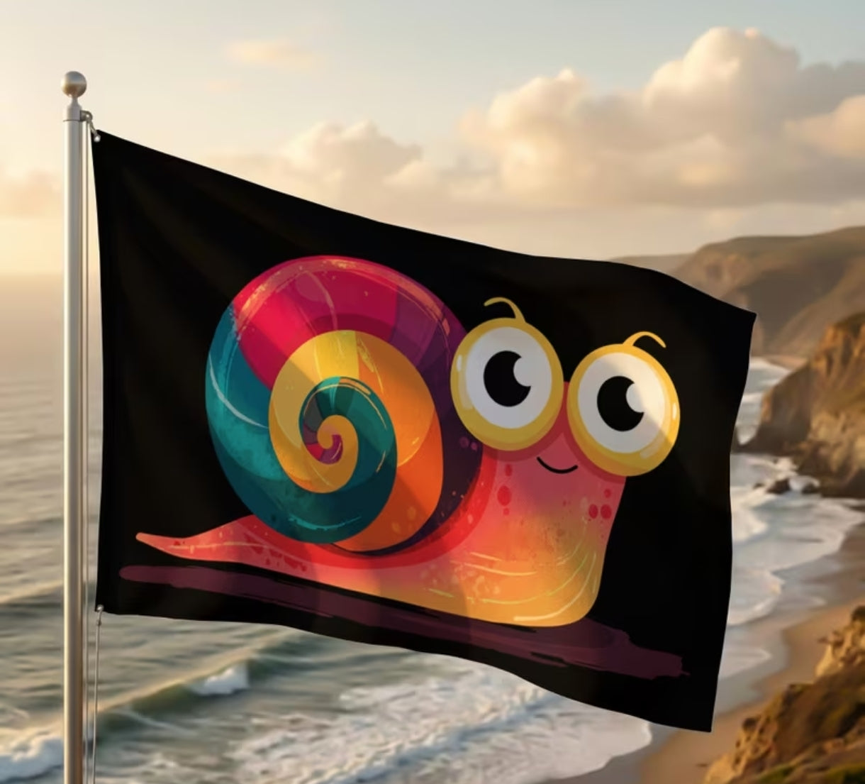 Drapeau escargot