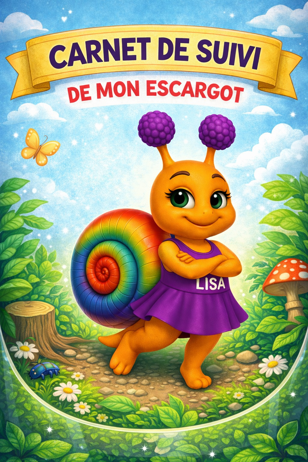 Le carnet de suivi idéal pour ton escargot à télécharger