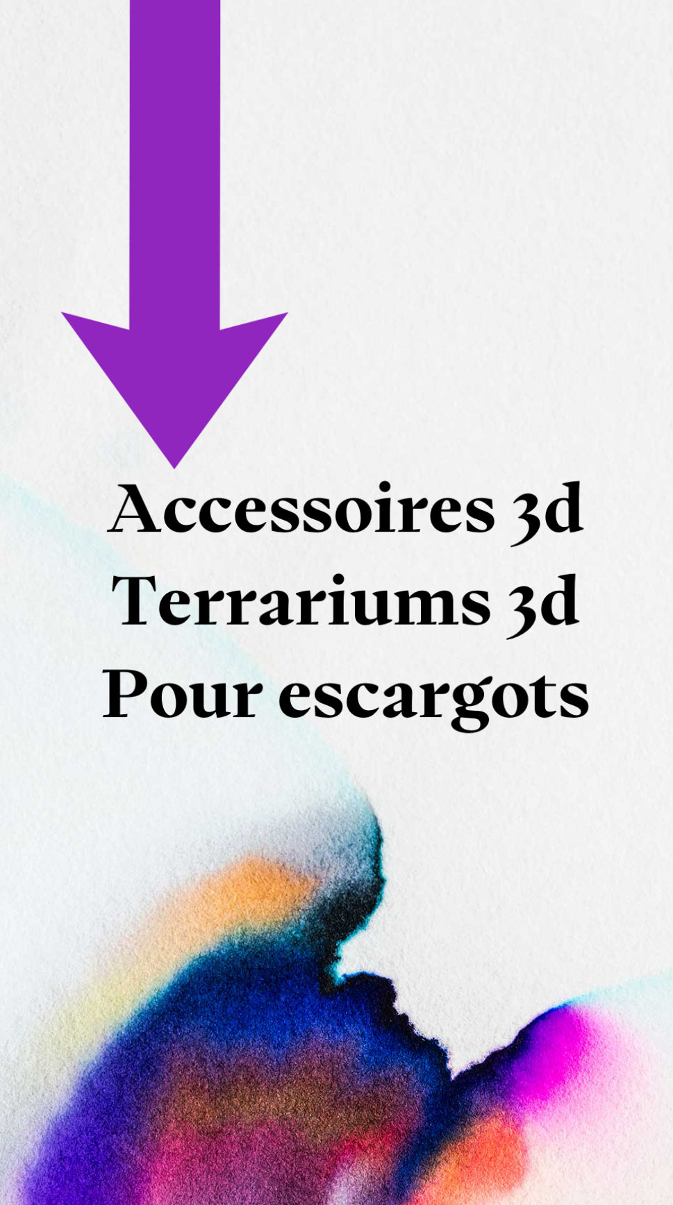 Accessoires , terrariums pour Escargots en 3D
