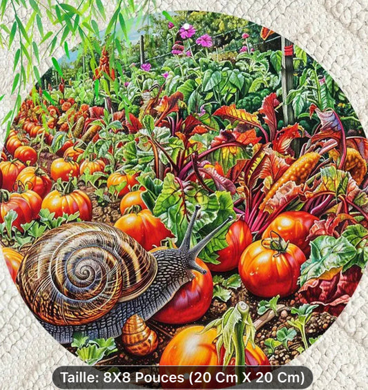 Декоративная круглая алюминиевая пластина модели Escargot на выбор.