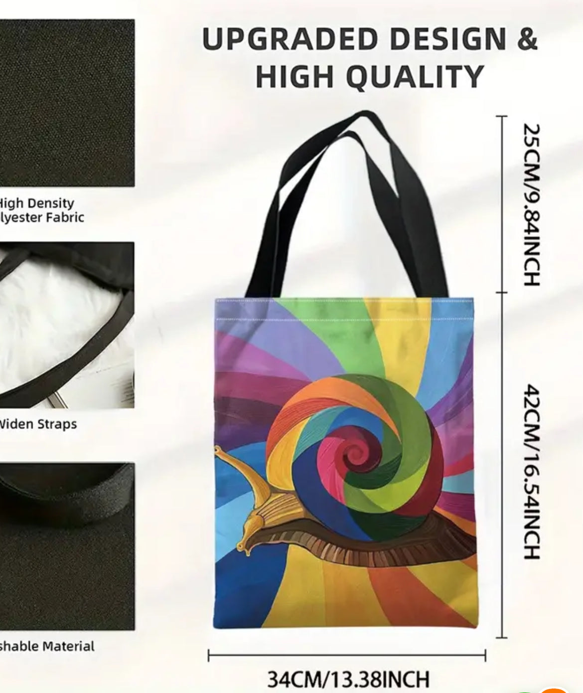 sac anse motif escargot 