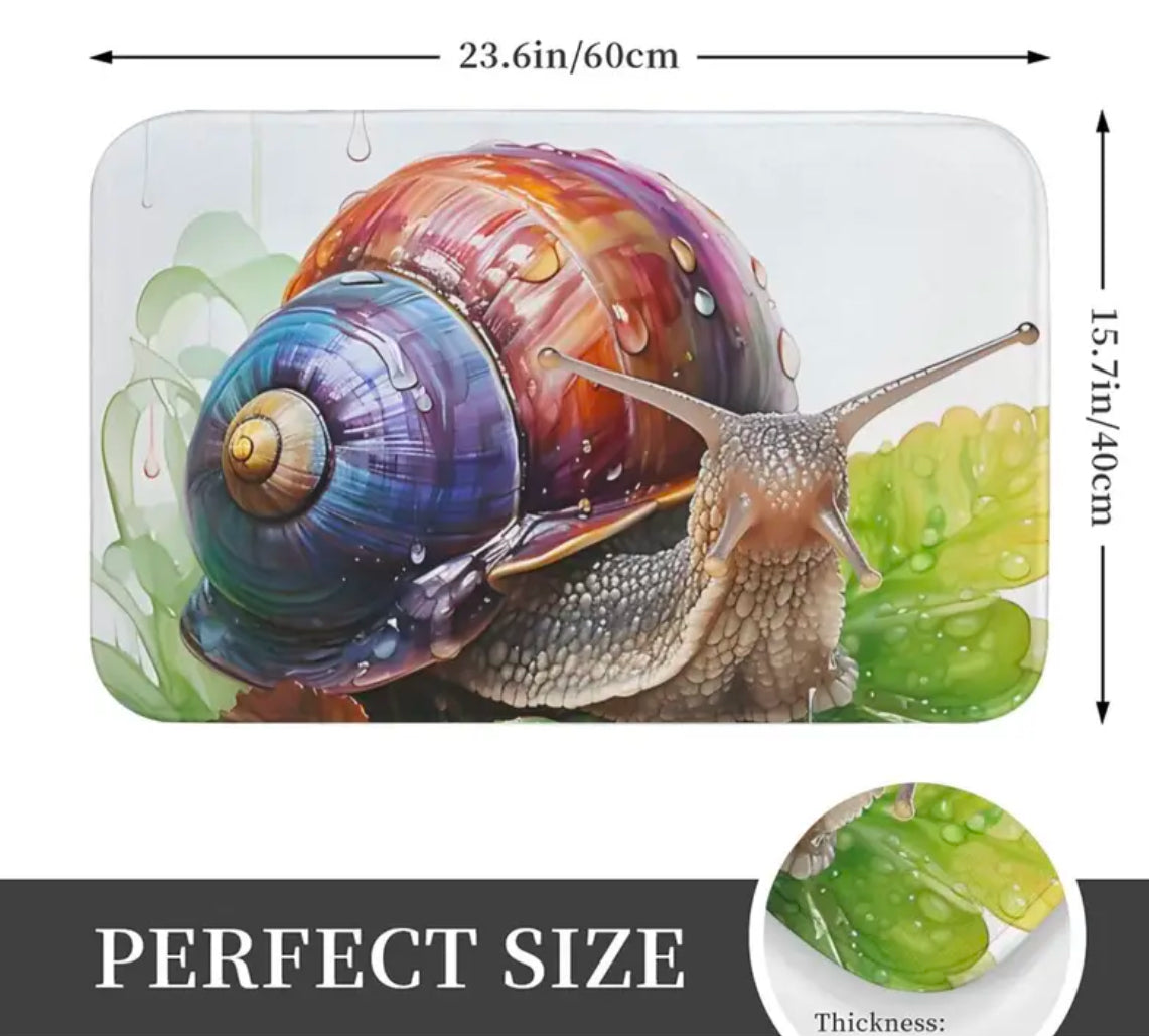 tapis de bienvenu motif escargot
