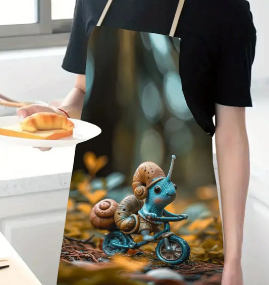 tablier de cuisine motif escargot