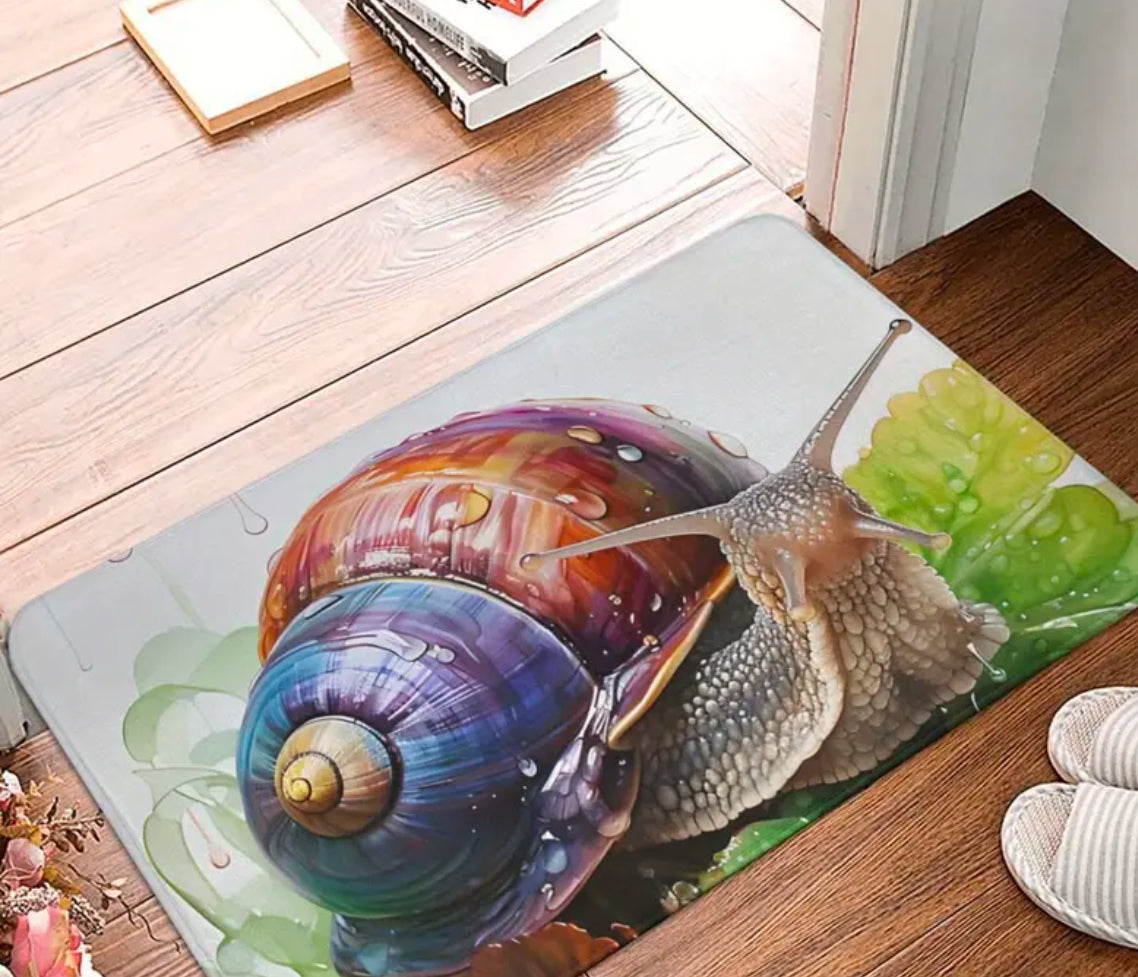 tapis de bienvenue motif escargot