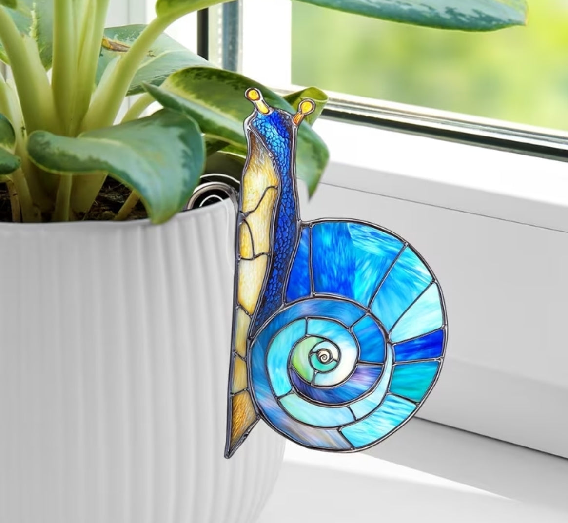 Décoration Escargot  pour  plante en pot