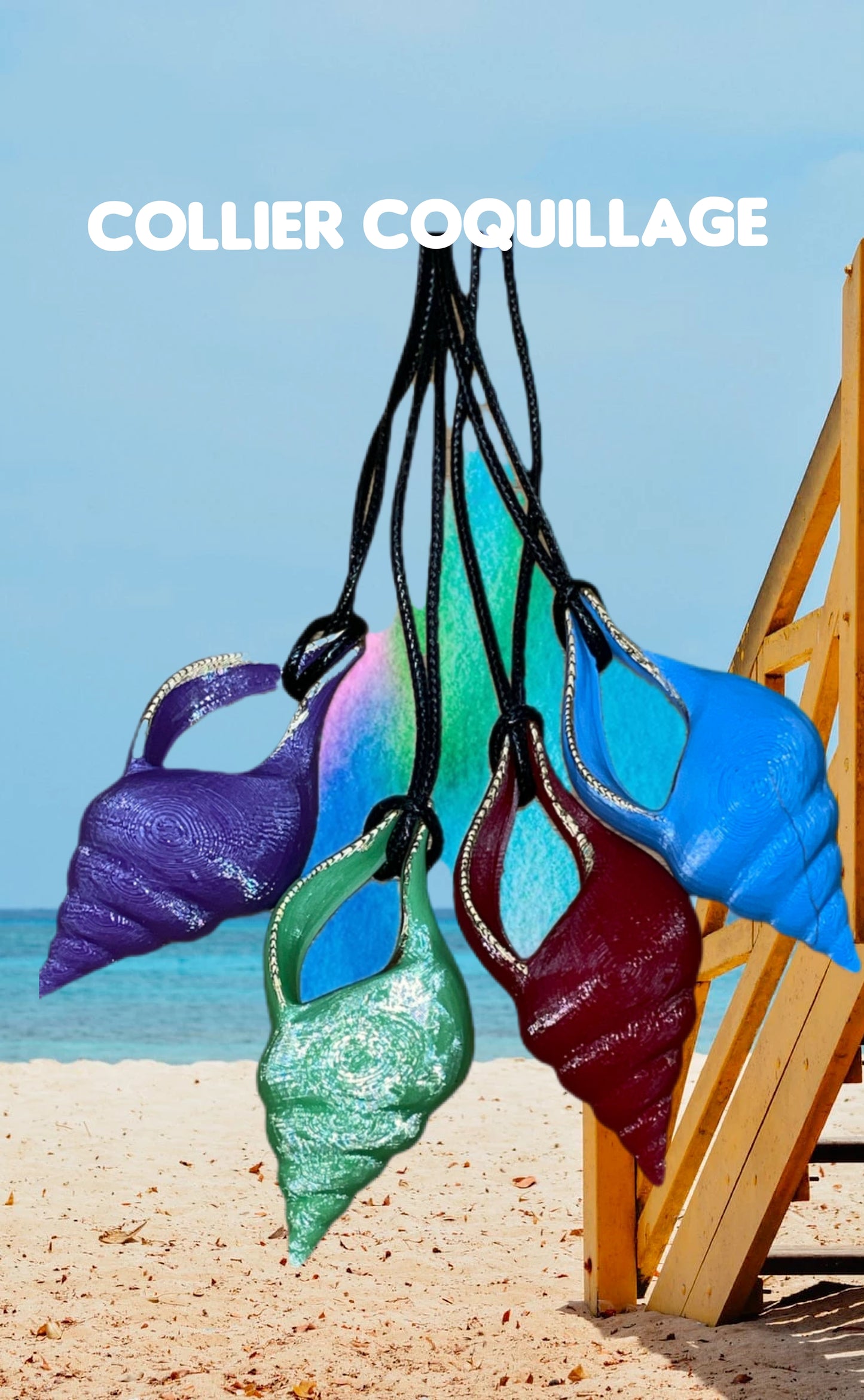 collier bijoux coquille escargot