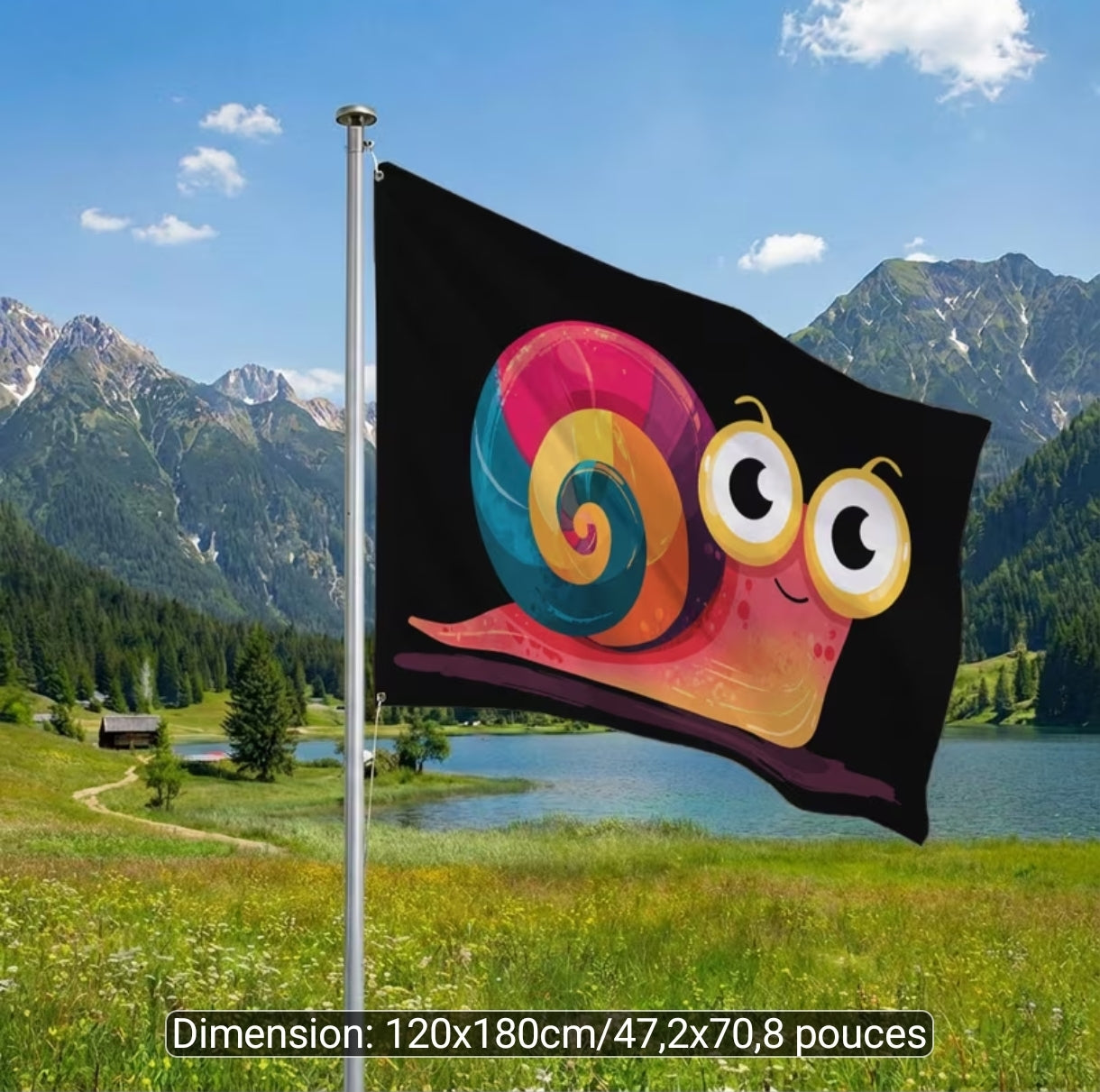 Drapeau escargot