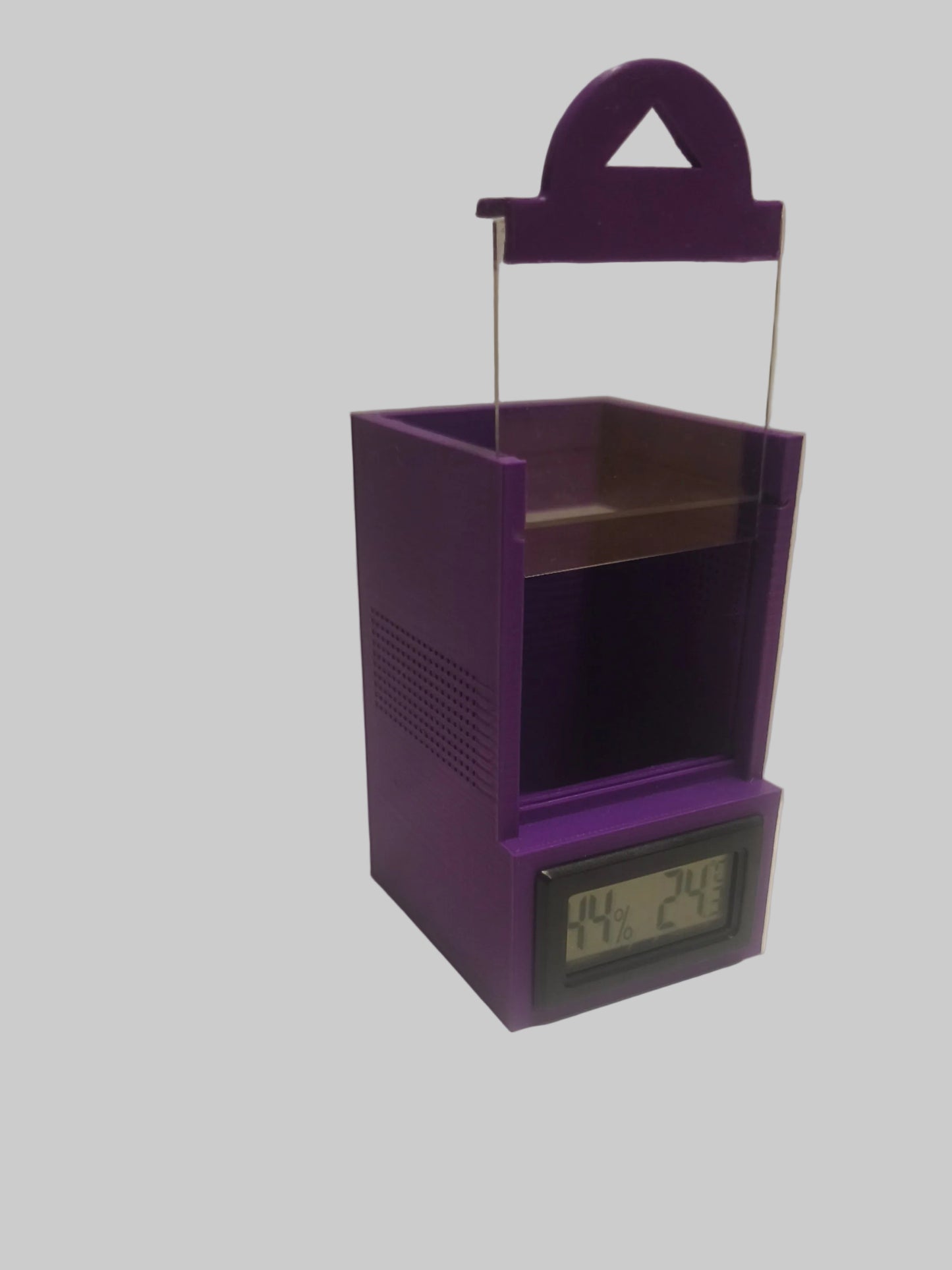 Terrarium mini pour phidippus régius avec thermomètre hygrométrique