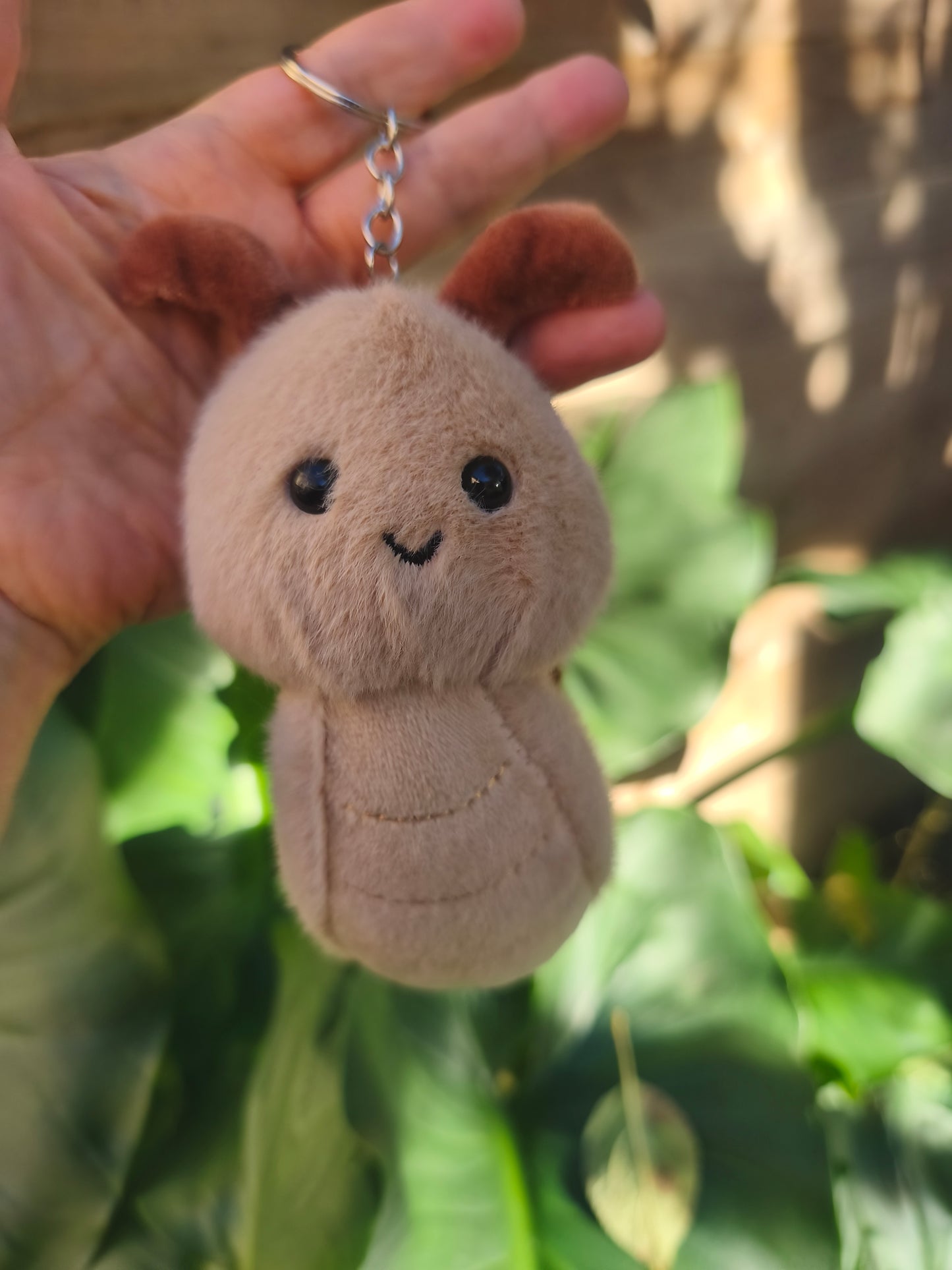 Peluche motif escargot porte clé