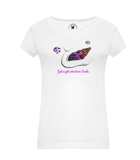 Tee- Shirt  "Just a girl who loves snails"
